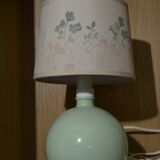 Lampe boule vert d'eau