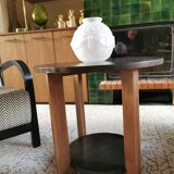 Old wooden art deco table