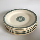 Old flat plates Creil Montereau