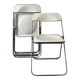 4 folding chairs Plia by Giancarlo Piretti, Castelli edition, design 1970