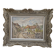 Watercolor landscape painting signed Robert Rutz original Montparnasse frame