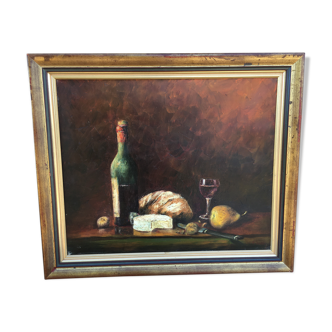 Painting on canvas still life