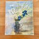 Peinture vintage bouquet de fleurs marguerites iris