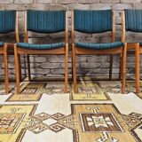 Set of 4 Scandinavian chairs 1960