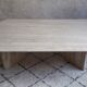 Table basse travertin