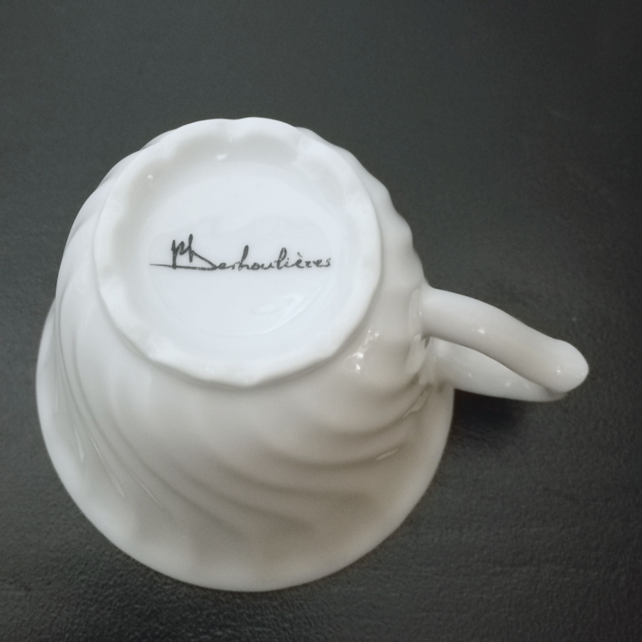 Porcelain coffee service by Philippe Deshoulieres