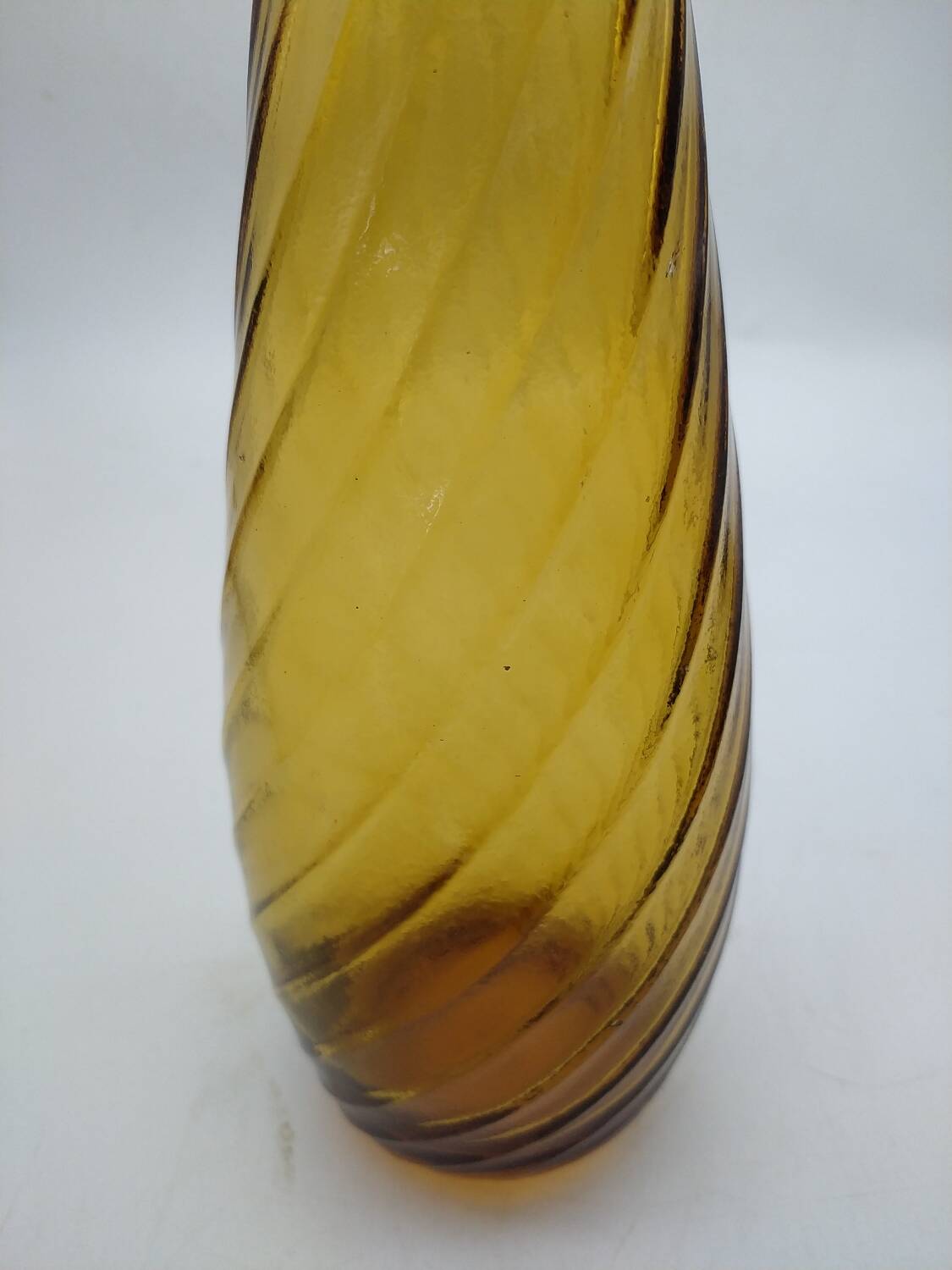 Empoli carafe. 50s. Amber.