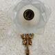 Glass paste flower applique