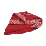 Red round tablecloth