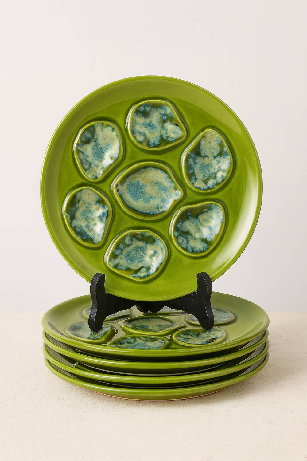 Vintage 50s oyster plates