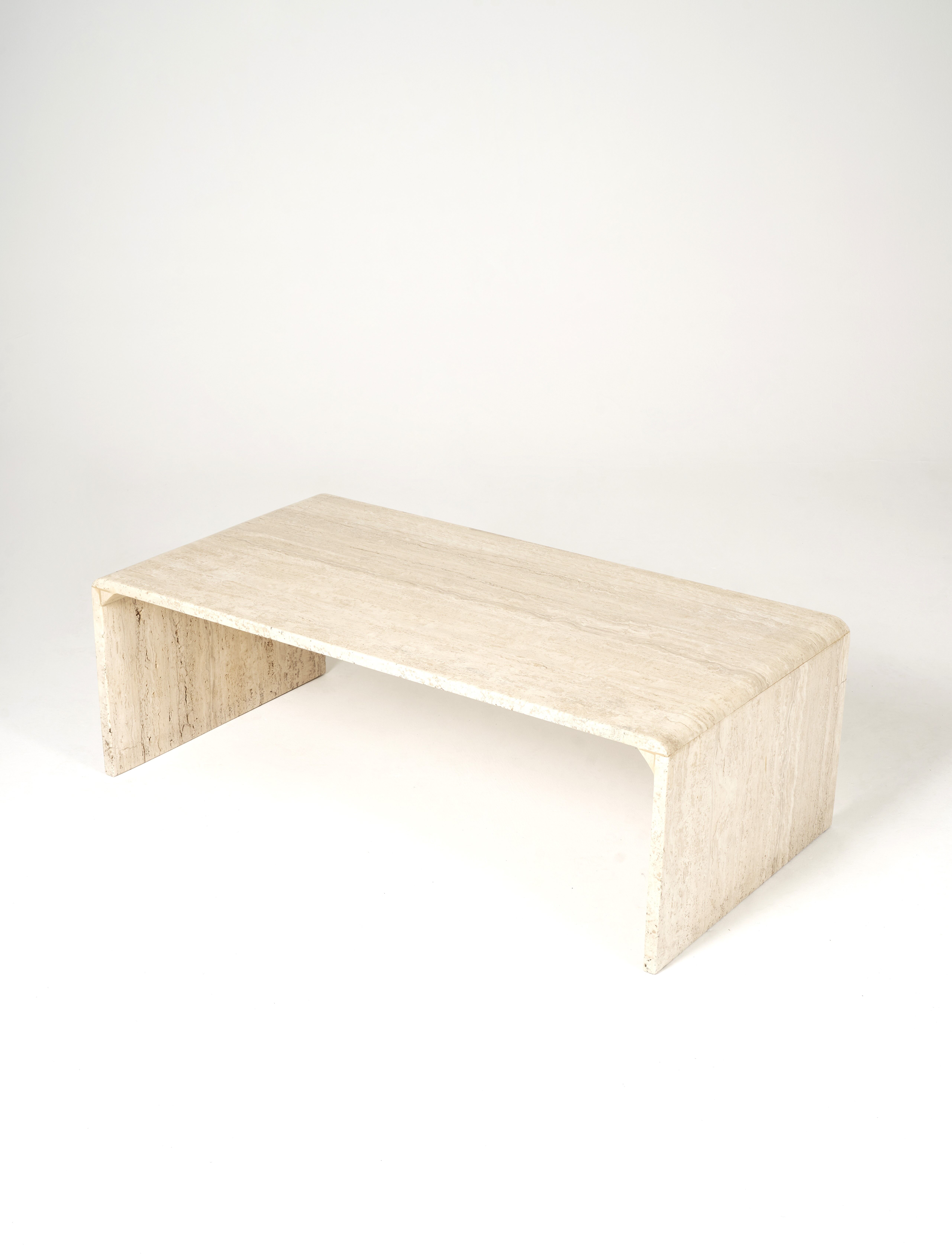 Vintage coffee table in travertine 1970s