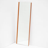 Scandinavian vintage rectangular teak mirror, 1960.