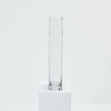 Large Art Deco vase in black frosted glass signed Anatole Riecke 1932