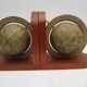 Pair of world bookends