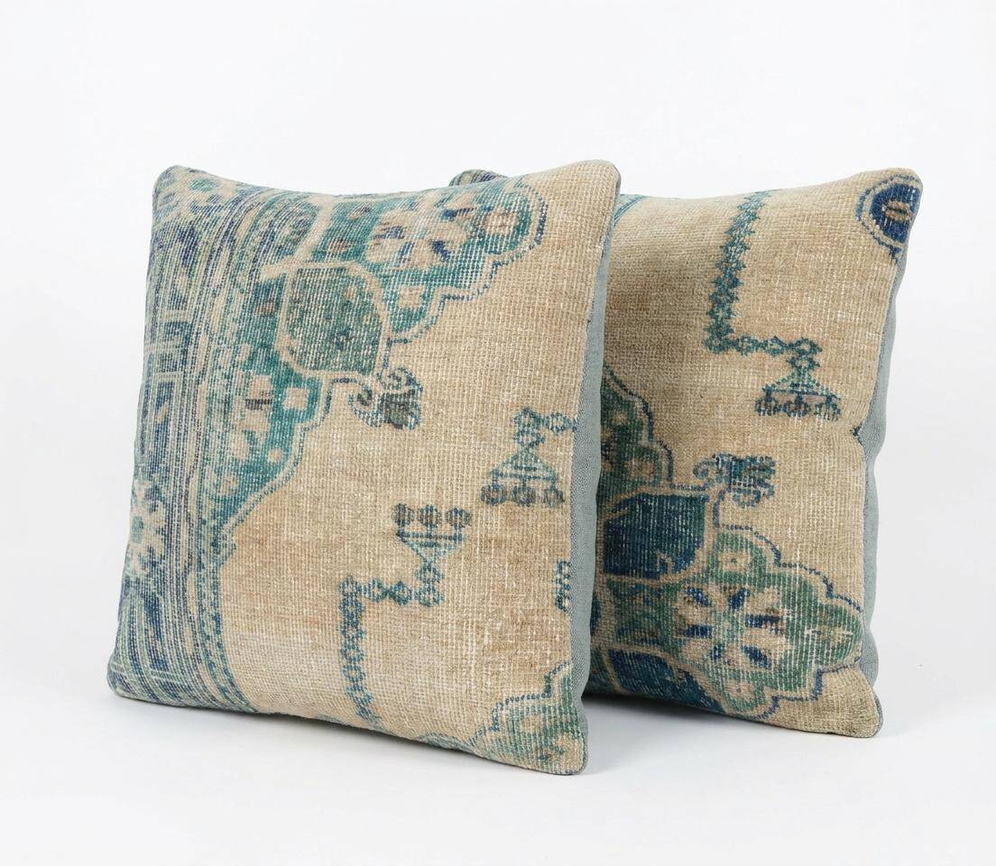 Set of 2 vintage Turkish cushion covers 51x51 cm