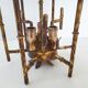 Suspension vintage 1970 pagode faux bambou
