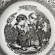 Box of 6 dessert plates in Gien earthenware, "the language of flowers"
