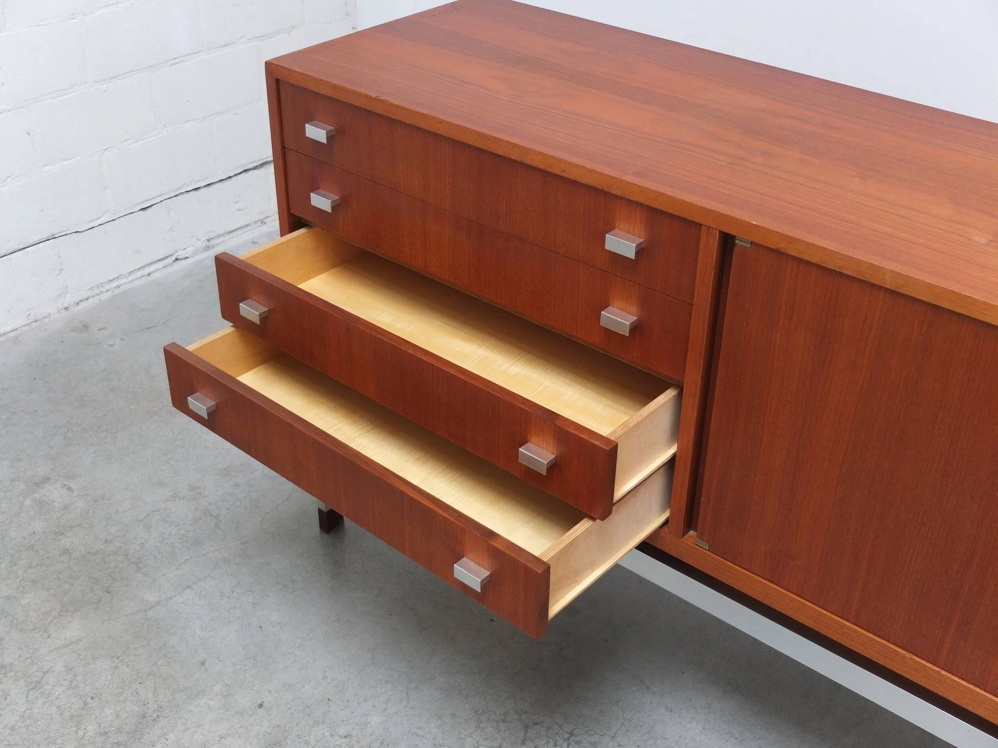 Large modernist sideboard by Werner Wölfers for V-Form, 1960s