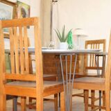 Chairs (6) birch Sweden 1960