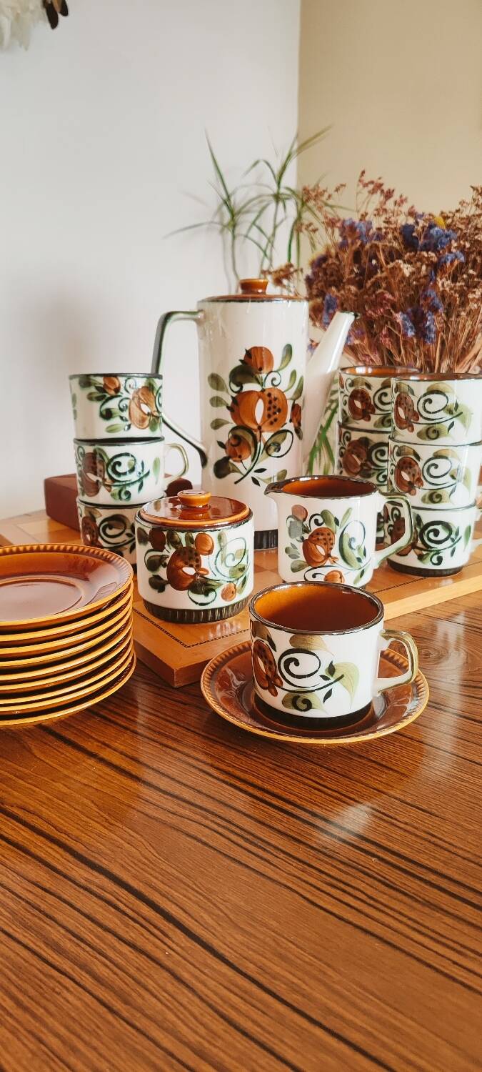 Coffee service Boch la Louvière Argenteuil made in Belgium