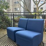 Pair of midnight blue armchairs – contemporary spirit