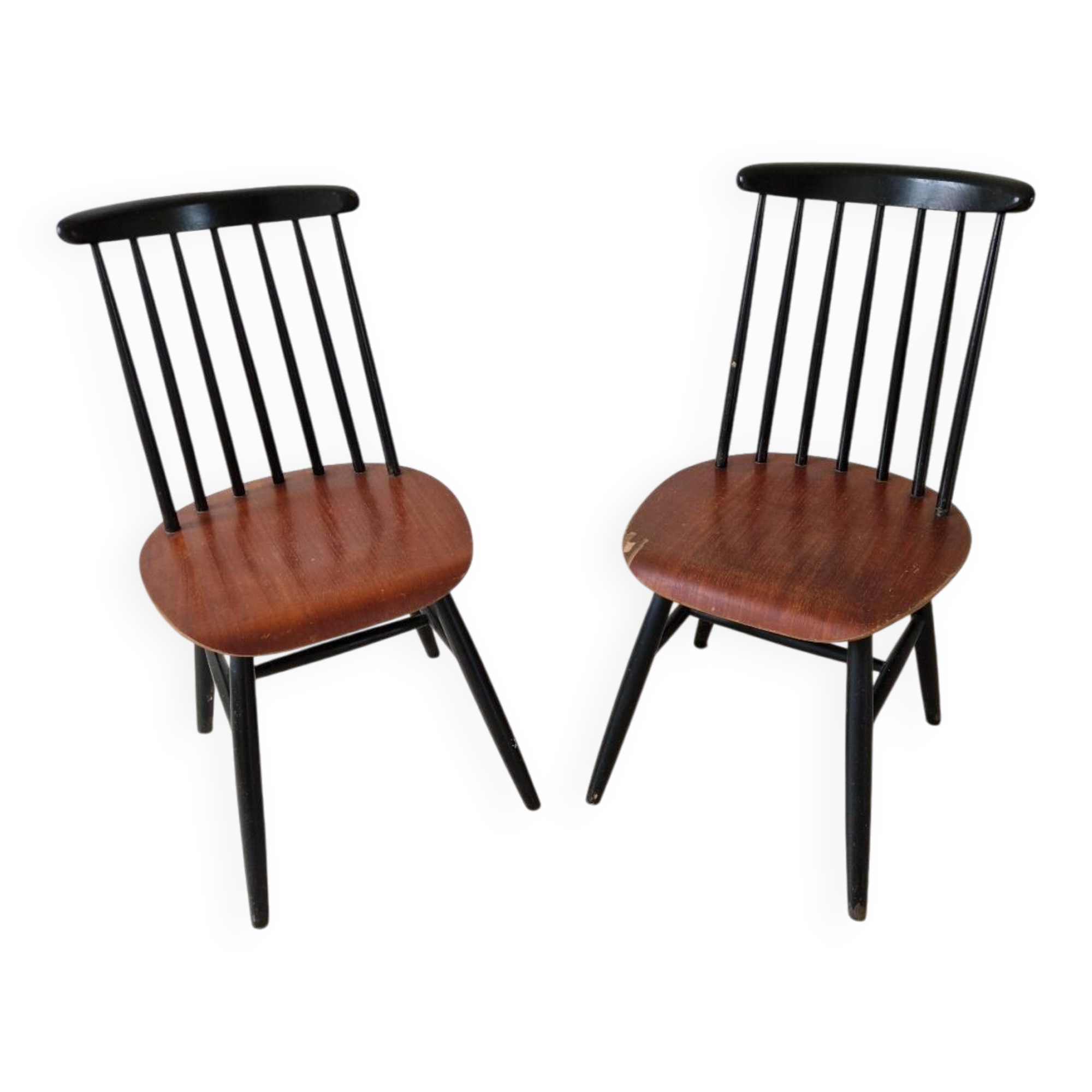 Pair of vintage Scandinavian design chairs from the 50s/60s. Model Fa