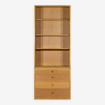 Vintage midcentury chest of drawers bookcase cabinet in oak by Børge Mogensen, 1960s
