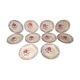 Suite de 9 assiettes à dessert Badonvillers