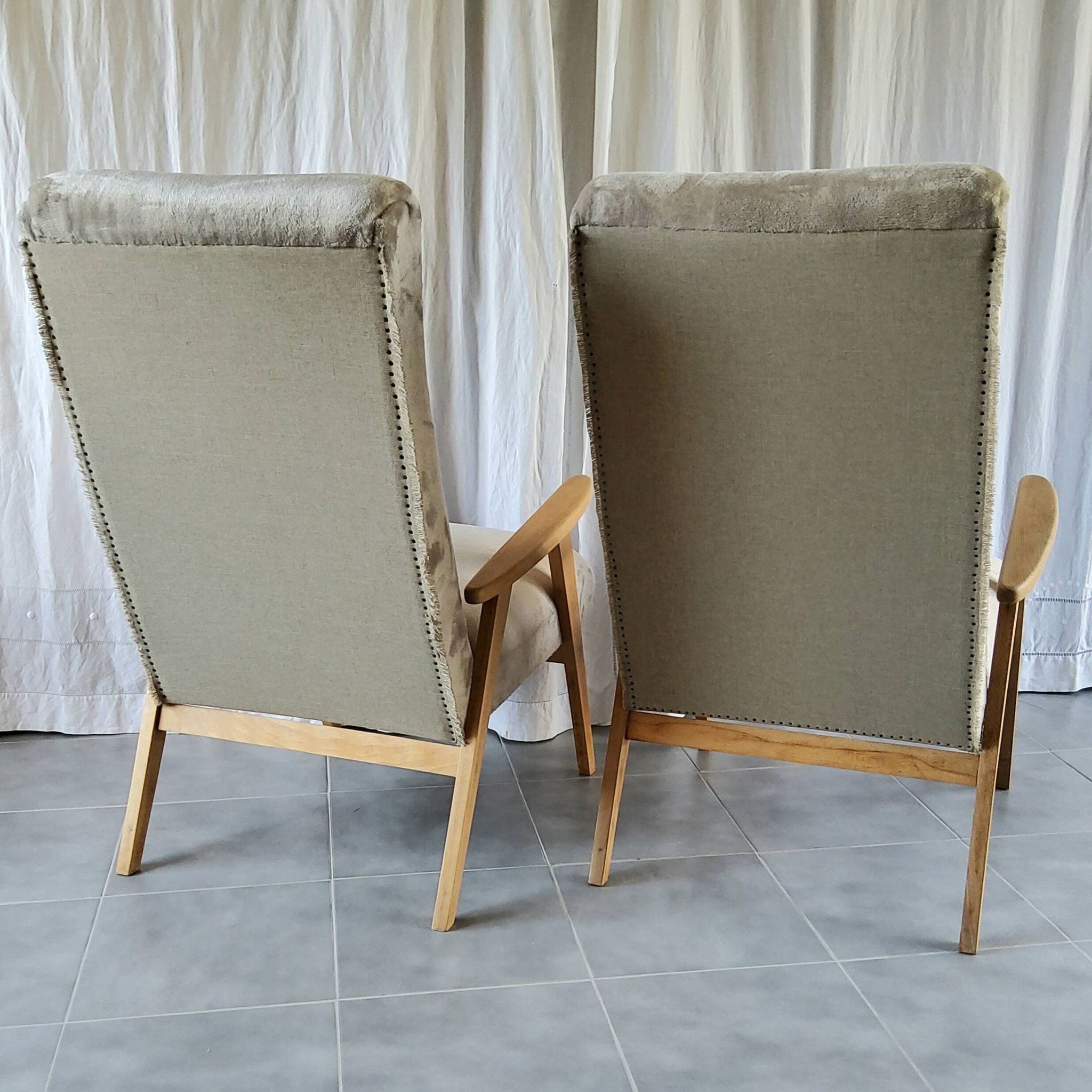 Pair of Scandinavian armchairs
