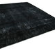 Tapis oriental tissé à la main 286 cm x 351 cm en laine noire