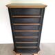 Seven-drawer chest of solid wood