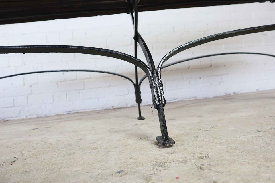 Antique foldable garden bench