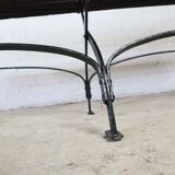 Antique foldable garden bench