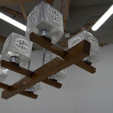 Mid-century chandelier by instala decin, 1970s