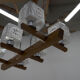 Mid-century chandelier by instala decin, 1970s
