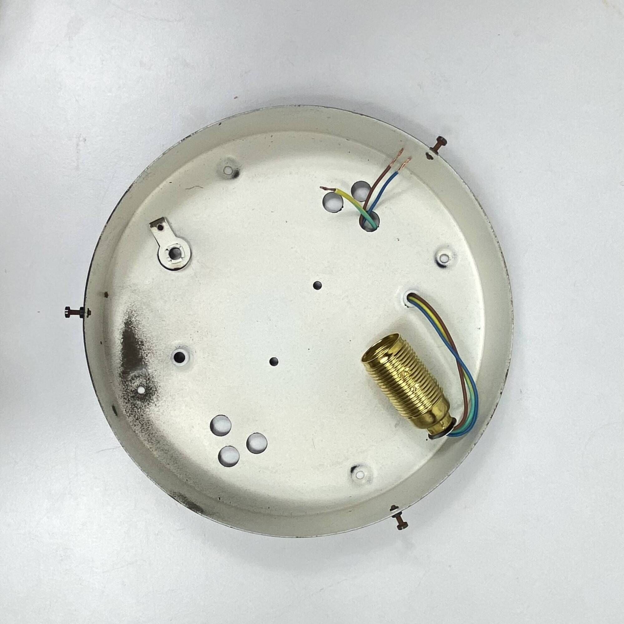 Large wall light ceiling light round minimalist glass 1970 1980 seventies eighties LAMP-7136