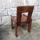 Set of 6 varnished pine chairs