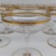 12 Champagne glasses in Baccarat crystal, circa 1870-1880.