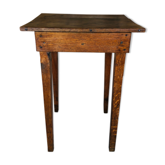 Farmhouse console in vintage wood circa 1940