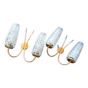 Paire d'appliques double