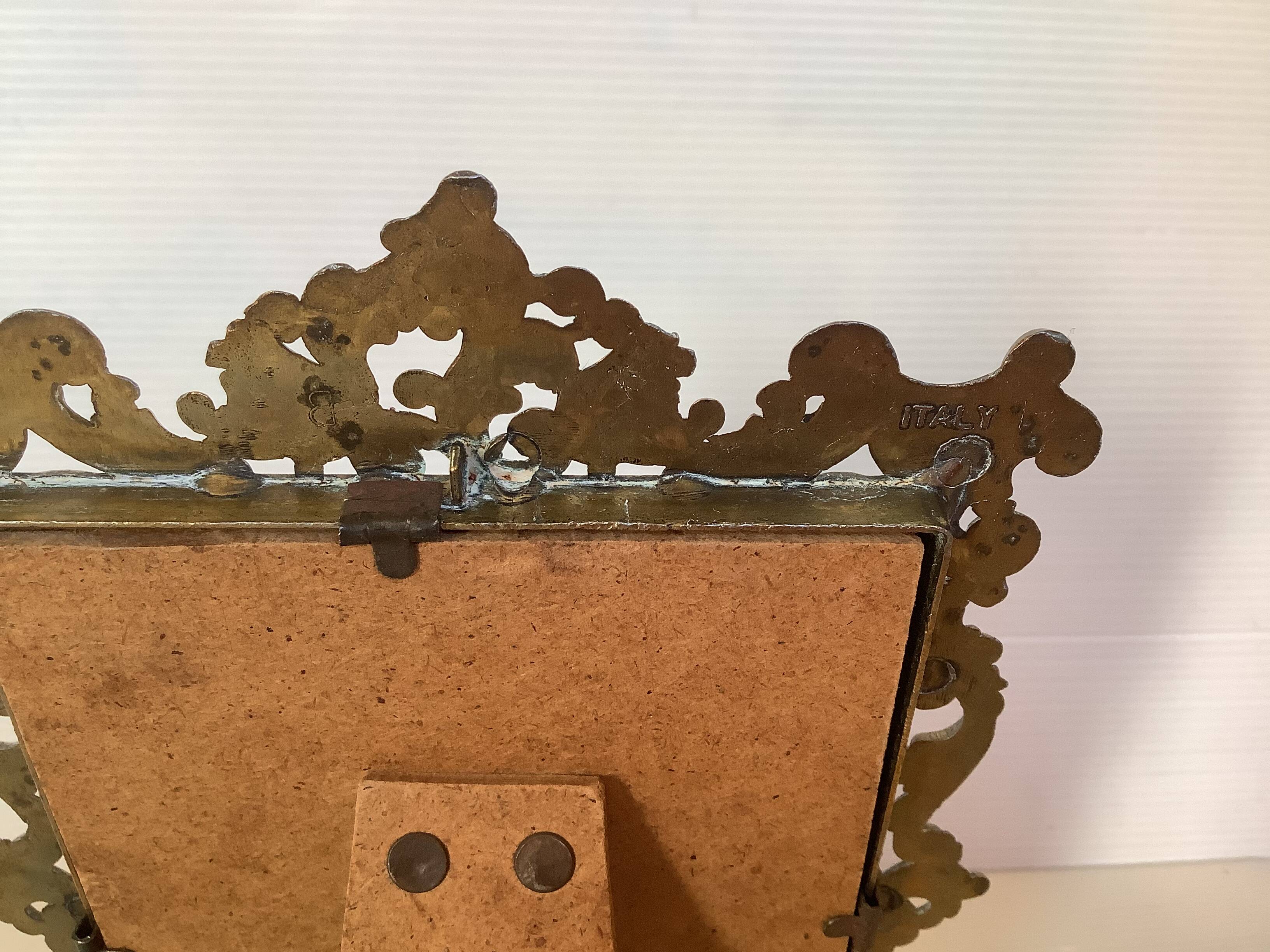 Brass frame made in Italy