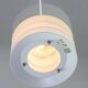 Scandinavian Duett Plexiglas and Metal Pendant Lamp from Landskrona Sweden