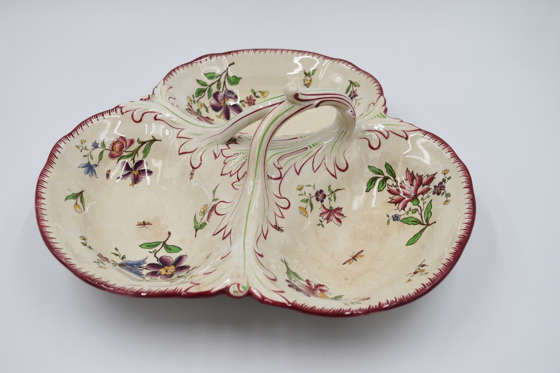 Beggar dish in earthenware from Sarreguemines U&C décor Strasbourg