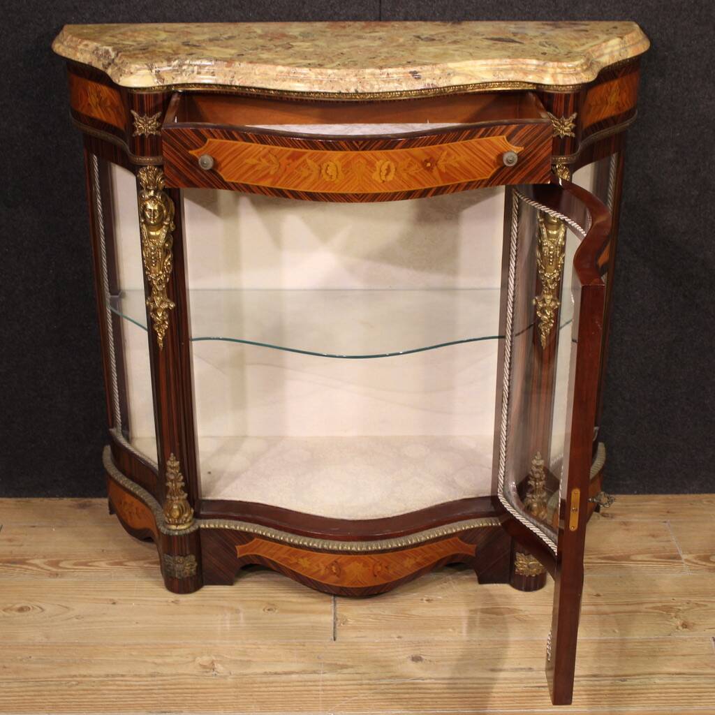 20th century French Napoleon III style inlaid sideboard