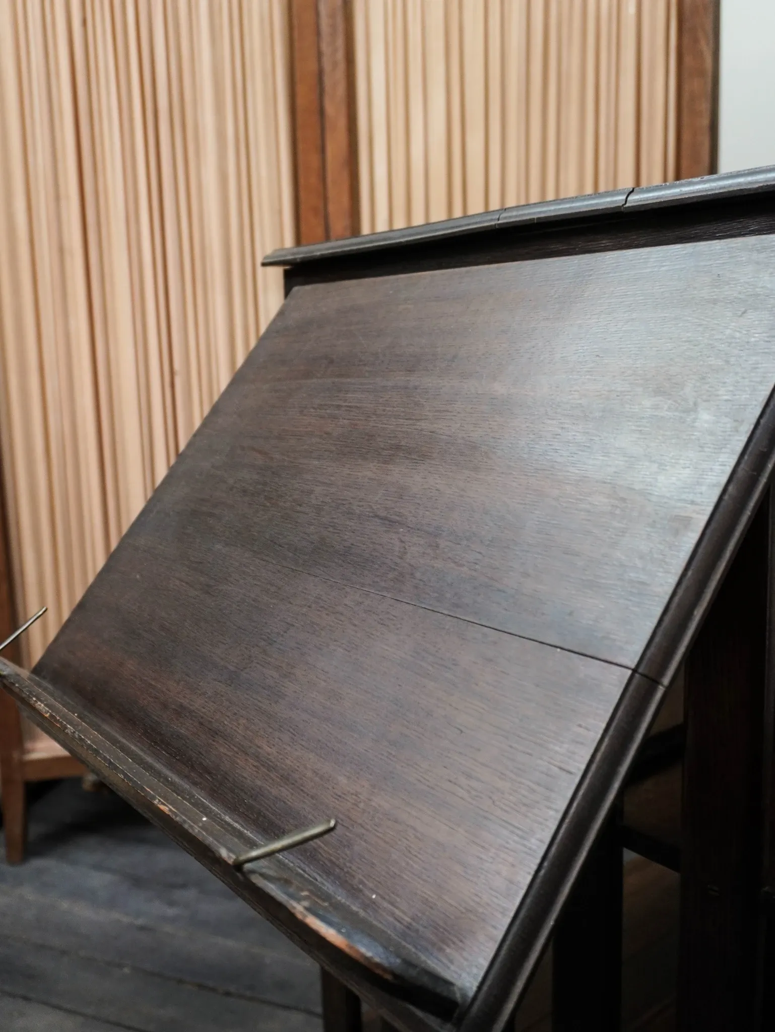Old wooden revolving library