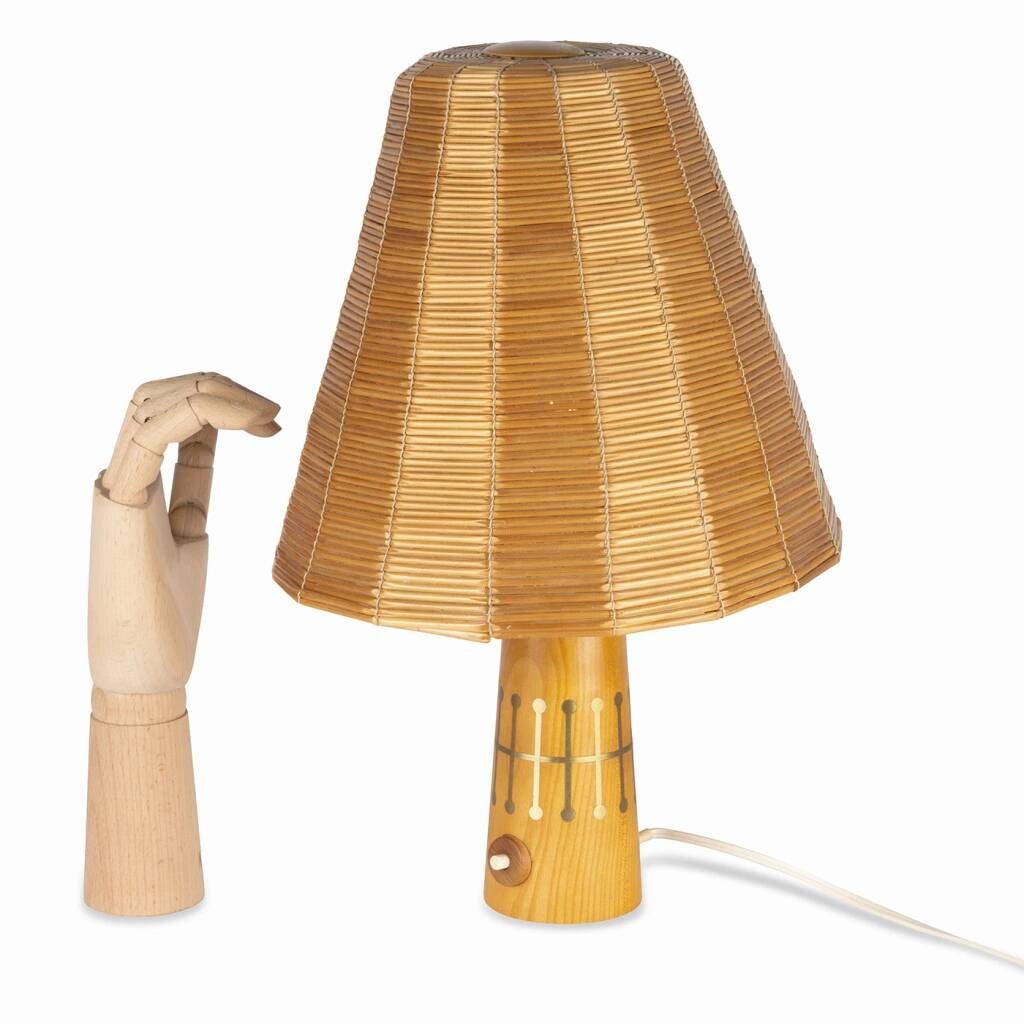 Unique wooden lamp by Stanislav Kučera and manufactured by ÚLUV