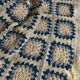 Cover, square plaid granny, vintage