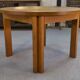 Round table in solid oak by Maison Regain 1970s