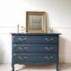 Commode bleue