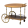 Brass and walnut bar cart by Cesare Lacca
